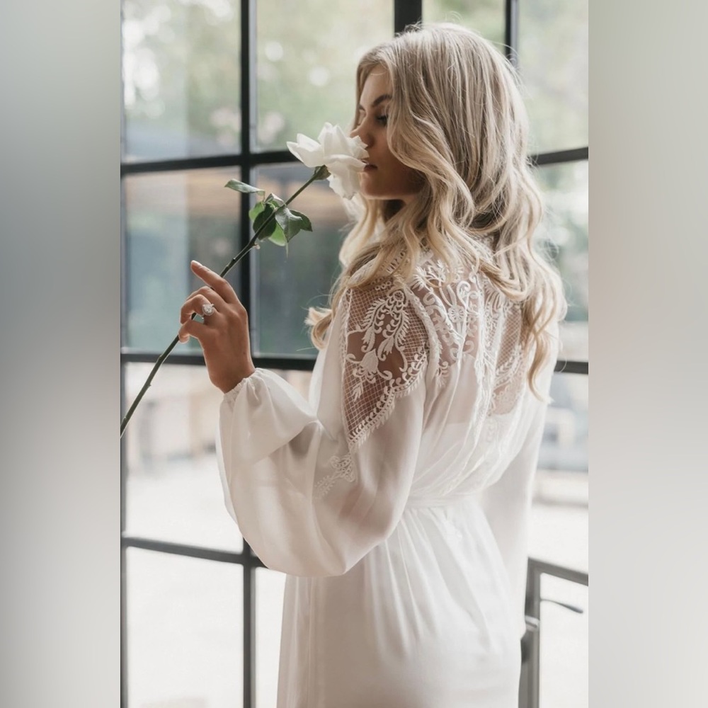 Lerose Luna Lace Back Maxi - includes slip